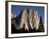 Night View of El Capitan, illuminated by a full moon-Paul Souders-Framed Photographic Print