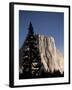 Night View of El Capitan, illuminated by a full moon-Paul Souders-Framed Photographic Print