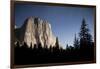 Night View of El Capitan, Illuminated by a Full Moon-null-Framed Photographic Print