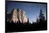 Night View of El Capitan, Illuminated by a Full Moon-null-Framed Photographic Print