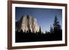 Night View of El Capitan, Illuminated by a Full Moon-null-Framed Photographic Print