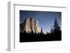 Night View of El Capitan, Illuminated by a Full Moon-null-Framed Photographic Print