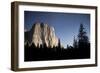 Night View of El Capitan, Illuminated by a Full Moon-null-Framed Photographic Print