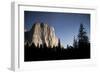 Night View of El Capitan, Illuminated by a Full Moon-null-Framed Photographic Print