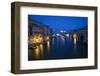 Night View of Grand Canal, Venice, Italy-Terry Eggers-Framed Photographic Print