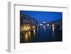 Night View of Grand Canal, Venice, Italy-Terry Eggers-Framed Photographic Print