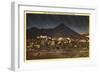 Night View of Jerome and Mingus Mountain, Arizona-null-Framed Art Print