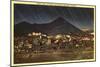 Night View of Jerome and Mingus Mountain, Arizona-null-Mounted Art Print