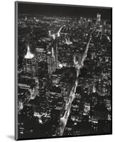 Night View of Lower Manhattan-Christopher Bliss-Mounted Art Print