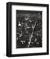 Night View of Lower Manhattan-Christopher Bliss-Framed Giclee Print