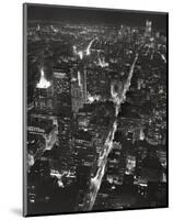 Night View of Lower Manhattan-Christopher Bliss-Mounted Giclee Print