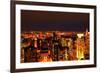 Night View of Manhattan, New York City, from Rockefeller Center.-Sabine Jacobs-Framed Photographic Print