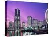 Night View of Minatomirai, Yokohama Pier, Yokohama, Honshu, Japan-Steve Vidler-Stretched Canvas