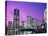 Night View of Minatomirai, Yokohama Pier, Yokohama, Honshu, Japan-Steve Vidler-Stretched Canvas