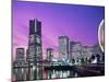 Night View of Minatomirai, Yokohama Pier, Yokohama, Honshu, Japan-Steve Vidler-Mounted Photographic Print