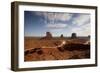 Night View of Monument Valley under the Light of a Full Moon-null-Framed Photographic Print