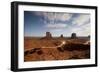 Night View of Monument Valley under the Light of a Full Moon-null-Framed Photographic Print