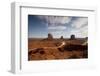 Night View of Monument Valley under the Light of a Full Moon-null-Framed Photographic Print