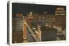 Night View of Portland, Oregon-null-Stretched Canvas