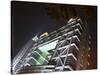 Night View of Shanghai Stock Exchange, China-Keren Su-Stretched Canvas