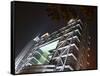 Night View of Shanghai Stock Exchange, China-Keren Su-Framed Stretched Canvas