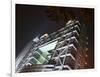 Night View of Shanghai Stock Exchange, China-Keren Su-Framed Photographic Print