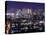 Night View of Shinjuku-null-Stretched Canvas