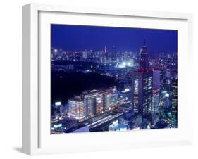 Night View of Shinjuku-null-Framed Photographic Print