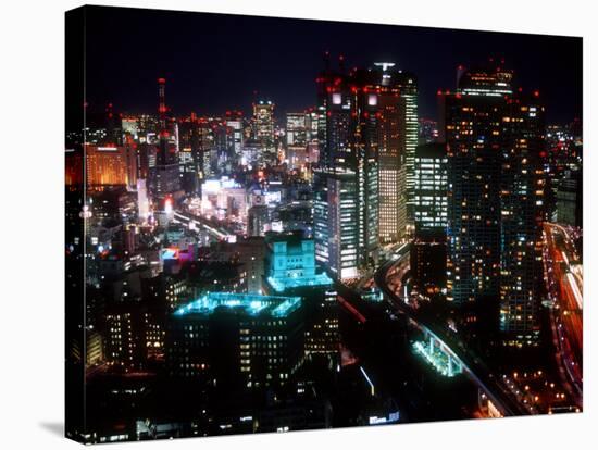Night View of Shiodome-null-Stretched Canvas