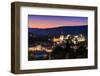 Night View of Sighisoara, Romania after the Sunset-David Ionut-Framed Photographic Print