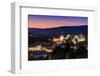 Night View of Sighisoara, Romania after the Sunset-David Ionut-Framed Photographic Print