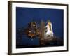 Night View of Space Shuttle Atlantis on the Launch Pad at Kennedy Space Center, Florida-Stocktrek Images-Framed Photographic Print