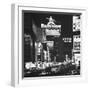 Night View of Taxi and Traffic Congestion Looking North on 45th Street-Andreas Feininger-Framed Photographic Print