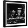 Night View of Taxi and Traffic Congestion Looking North on 45th Street-Andreas Feininger-Framed Photographic Print