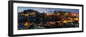 Night view of the Baguio City, Luzon, Philippines-null-Framed Photographic Print