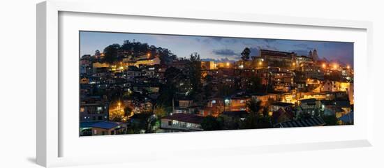 Night view of the Baguio City, Luzon, Philippines-null-Framed Photographic Print