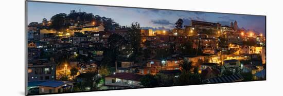 Night view of the Baguio City, Luzon, Philippines-null-Mounted Photographic Print