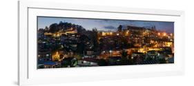 Night view of the Baguio City, Luzon, Philippines-null-Framed Photographic Print