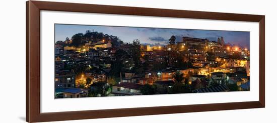 Night view of the Baguio City, Luzon, Philippines-null-Framed Photographic Print