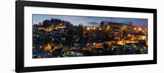 Night view of the Baguio City, Luzon, Philippines-null-Framed Photographic Print