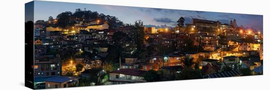 Night view of the Baguio City, Luzon, Philippines-null-Stretched Canvas