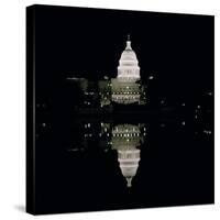 Night View of the Capitol, 1793-1830-null-Stretched Canvas