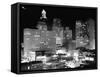 Night View of the City Houston-Dmitri Kessel-Framed Stretched Canvas