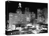 Night View of the City Houston-Dmitri Kessel-Stretched Canvas