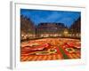 Night View of the Grand Place with Flower Carpet and Ornate Buildings, Brussels, Belgium-Bill Bachmann-Framed Photographic Print