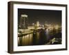 Night View of the Nile River, Cairo, Egypt-Adam Jones-Framed Photographic Print