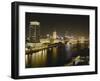 Night View of the Nile River, Cairo, Egypt-Adam Jones-Framed Photographic Print