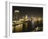 Night View of the Nile River, Cairo, Egypt-Adam Jones-Framed Photographic Print