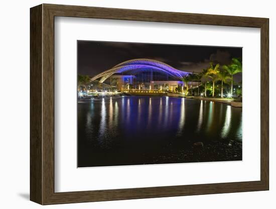 Night View of the Puerto Rican Convention Center-George Oze-Framed Photographic Print