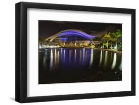 Night View of the Puerto Rican Convention Center-George Oze-Framed Photographic Print